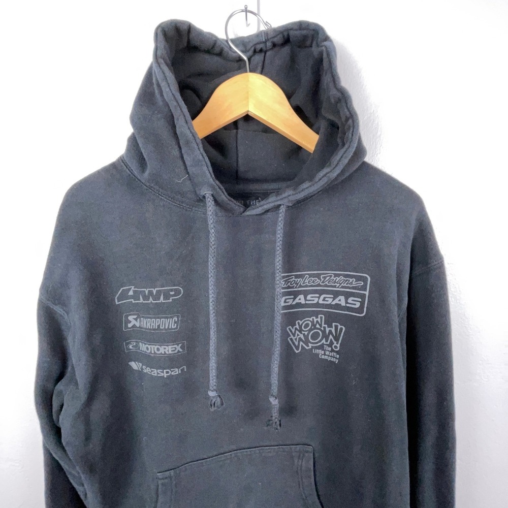 Troy Lee Designs Hoodie Men M Black GasGas Motocross Racing Graphic Sweatshirt - Picture 3 of 12